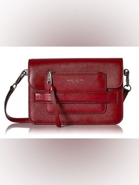 Authentic Marc Jacobs Red Madison Saffiano Leather Bag Very Good Condition